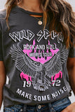 WILD SPIRIT ROCK AND ROLL Distressed Tee