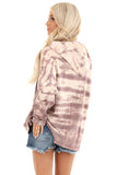 Tie Dye Long Sleeve Drawstring Hoodie