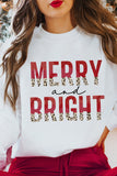 MERRY and BRIGHT Leopard Long Sleeve Sweatshirt