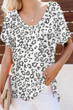 V Neck Front Pocket Camo Tee