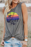 Beer Me Casual Black Tank