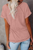 Heathered Round Neck T-shirt