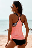 Tie-Dye Print Women's 2 Piece Tankini