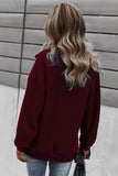 Quilted Patch Half Zipper Sweatshirt