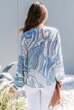Printed Lantern Sleeve Top