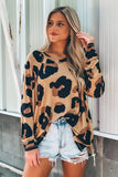 Print Long Sleeve Loose Top