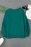 Christmas Tree Letter Graphic Print Pullover Sweatshirt