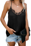 Eyelash Lace Trim Cami Tank
