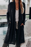 Slouchy Pocketed Knit Longline Cardigan