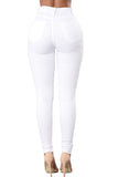 Trendy Slit Knee Denim Pants