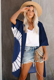 Tie Dye Open Front Beach Cover Up