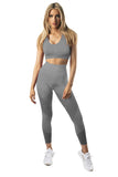 Criss Cross Bra and High Waist Leggings Sports Wear