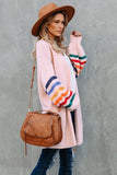 Striped Balloon Sleeve Cardigan