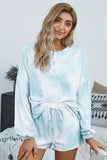 Floral Print White Knit Lounge Set