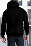 Letter Print Men's Hoodie with Kangaroo Pocket