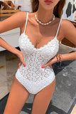 Sexy Crochet Push Up One-piece Swimsuit