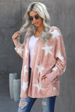 Lapel Collar Scatter Star Fuzzy Coat