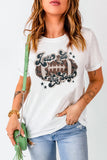 Rugby Stars Letter Graphic Print Crew Neck T Shirt