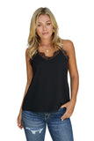 Eyelash Lace Trim Cami Tank