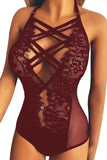 Strappy Lace Goth Teddy