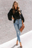 Ruffle Lantern Long Sleeve Top
