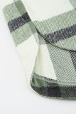 Plaid Print Pocket Women Shacket