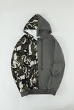 Camo Colorblock Men's Hoodie with Kangaroo Pocket