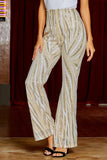 Apricot Swirl Sequin Kick Flare Pants