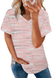 V Neck Front Pocket Camo Tee