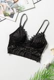 Deep V Lace Bralette Crop Top