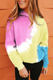 Colorblock Tie-dye Hoodie