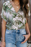 Printed Button Front Top