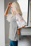Lace Sleeves Tunic Top