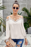 Lace Cold Shoulder Blouse