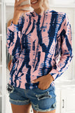 Multicolor Tie-dye Print Pullover Hoodie