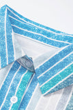 Happier With You Striped Button Top
