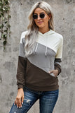 Colorblock Drawstring Hoodie