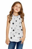 Star Print Little Girl Tank
