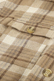 Plaid Shirt Hooded Coat