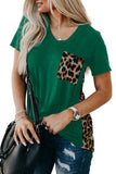 Printed Splicing T-Shirt