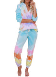 Multicolor Utopia Tie Dye Hoodie Joggers Loungewear