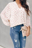 Love You Boo Balloon Sleeve Blouse