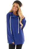 Long Sleeve Hoodie with Rope Drawstring
