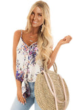 Summer Sleeveless V Neck Spaghetti Straps Vest