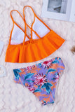 Floral Frill Bikini Set