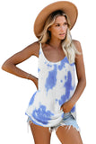 Tie Dye Print Knit Tank Top