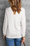 NASHVILLE Guitar Feather Graphic Print Crewneck Top