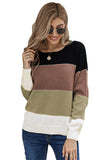 Pullover Colorblock Winter Sweater