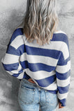 Striped Colorblock Knit Sweater