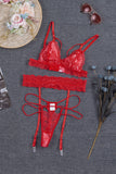 Sexy Lace Bralette Set with Garter Belts